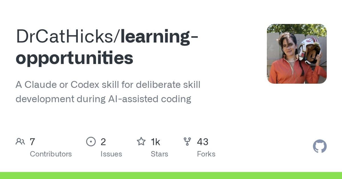 When AI Coding Assistants Turn Into Tutors: A Look at the “Learning Opportunities” Skill