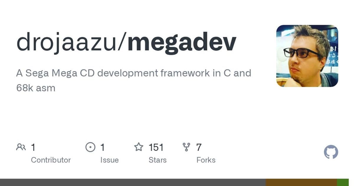 Megadev: A Modern Development Framework for Sega Mega CD and Mega Drive