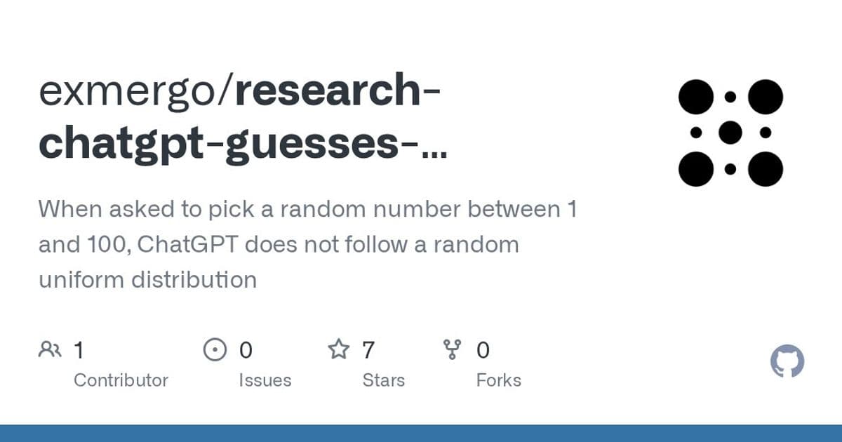 LLM Randomness Under the Microscope: How GPT‑4.1 Mirrors Human Number‑Picking Bias