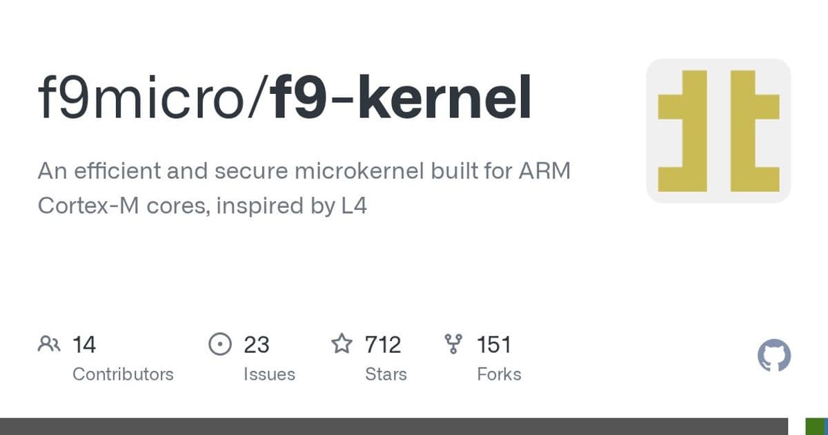 F9 Microkernel: An L4-Inspired Real-Time Kernel for ARM Cortex-M Embedded Systems