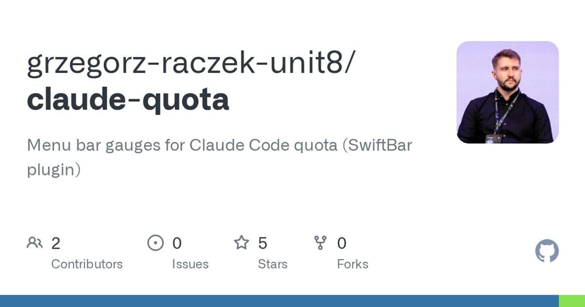 Claude Quota Puts Your Claude Code Usage Limits in the macOS Menu Bar