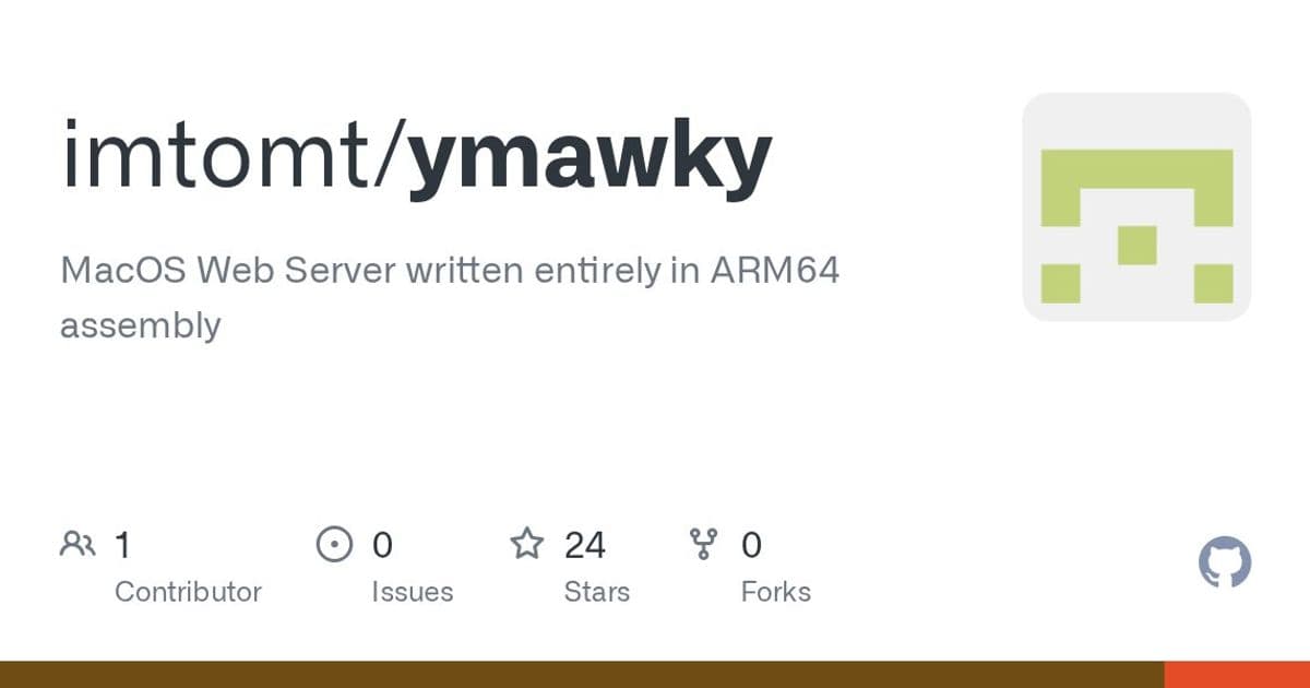 ymawky: A Minimalist Web Server Hand-Crafted in ARM64 Assembly