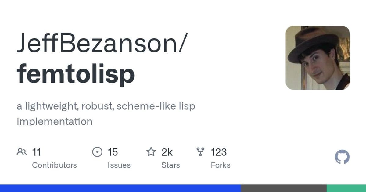 Jeff Bezanson's Femtolisp Challenges Notions of Minimal Lisp Implementations