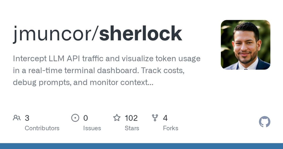 Sherlock: Open Source Tool for Monitoring LLM API Traffic and Token Usage