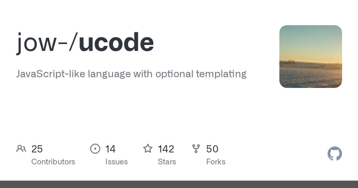 ucode: A JavaScript-like Scripting Language for Embedded Systems and Template Processing