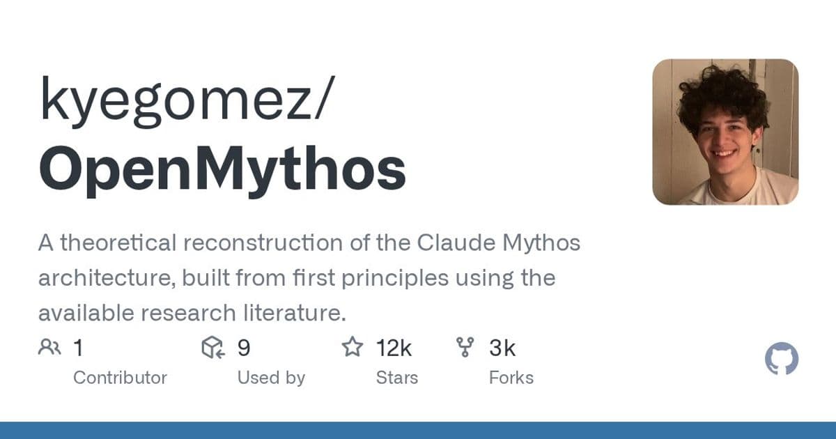 OpenMythos: Theoretical Reconstruction of Claude Mythos Architecture Reveals Revolutionary Loop Transformer Design