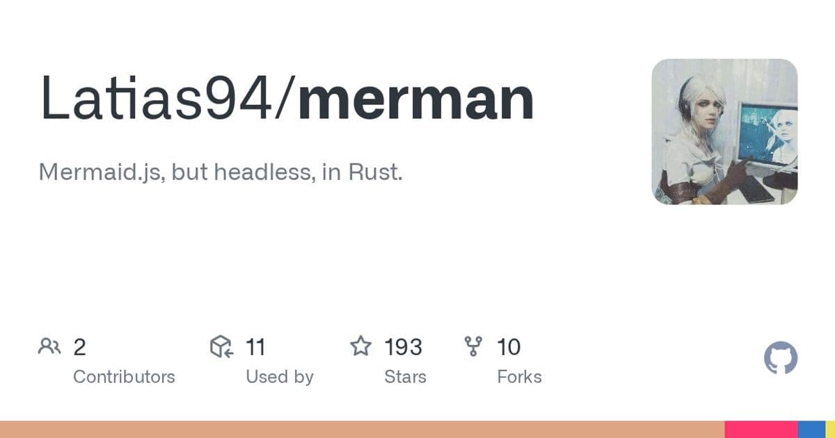 Merman Reimplements Mermaid.js in Rust, and the Choice to Skip the Browser Says Something
