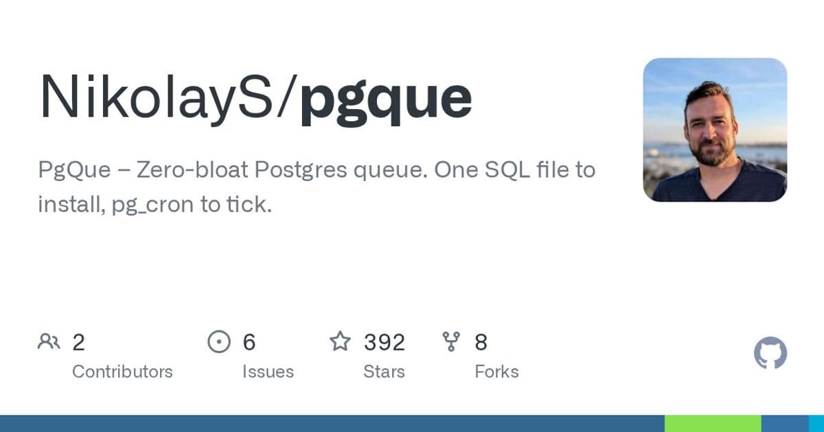 PgQue: Reviving the Battle-Tested PgQ Architecture for Modern PostgreSQL Environments