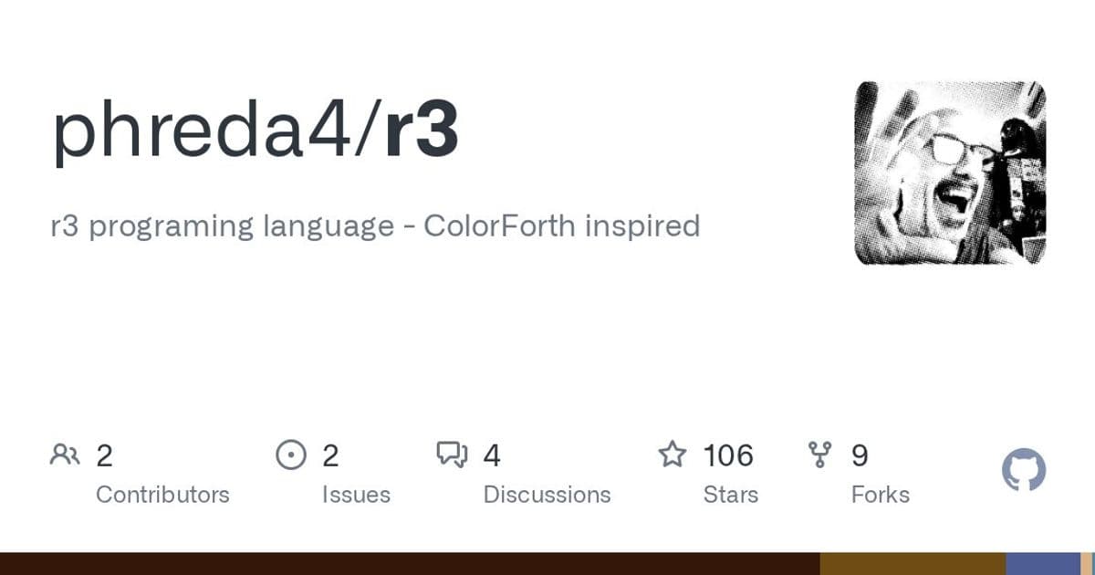 r3: A Minimalist, Self-Hosted Stack Machine Language Inspired by ColorForth