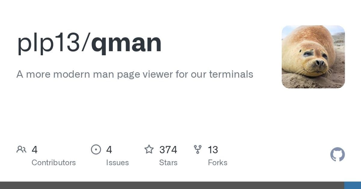 Qman: A Modern Terminal Manual Page Viewer That Brings Unix Documentation into the 21st Century