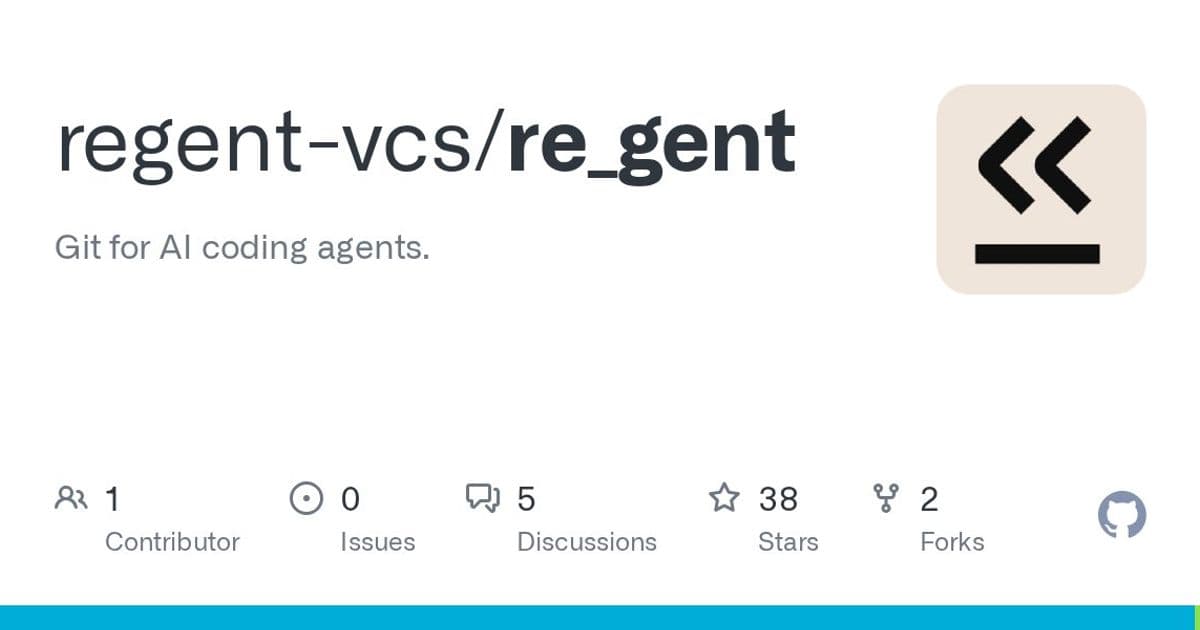 re_gent: Git-style version control for AI coding agent activity