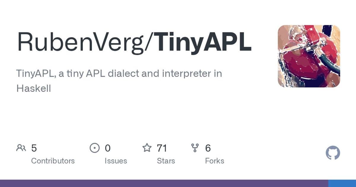 TinyAPL: Reviving Array Programming Elegance Through Haskell