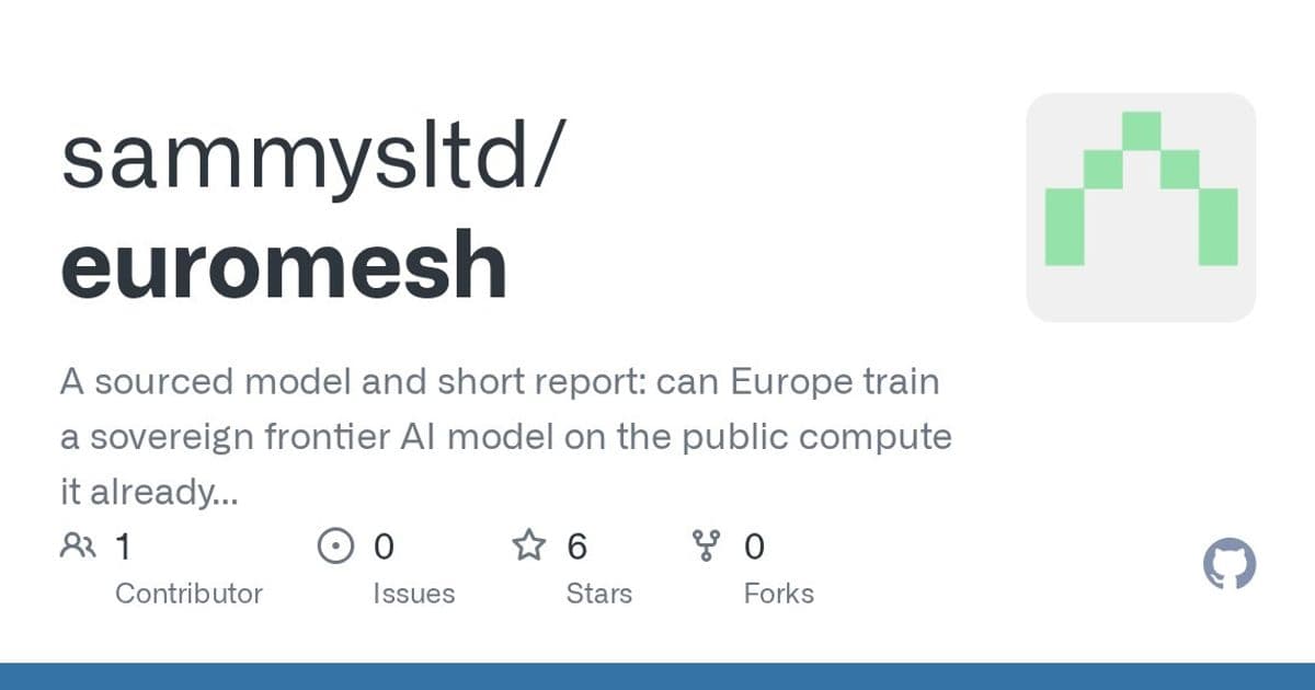 EuroMesh argues Europe can train frontier AI before new gigawatt campuses get power