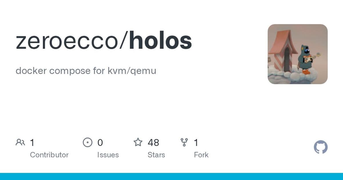 holos Brings Docker‑Compose Style Workflows to KVM/QEMU Virtual Machines
