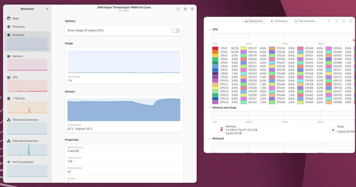 GNOME Resources Poised to Replace System Monitor in GNOME 51