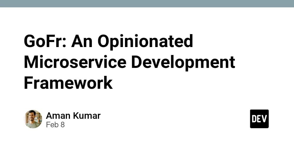 GoFr: Opinionated Framework for Microservices - Design Trade-offs and Systems Implications