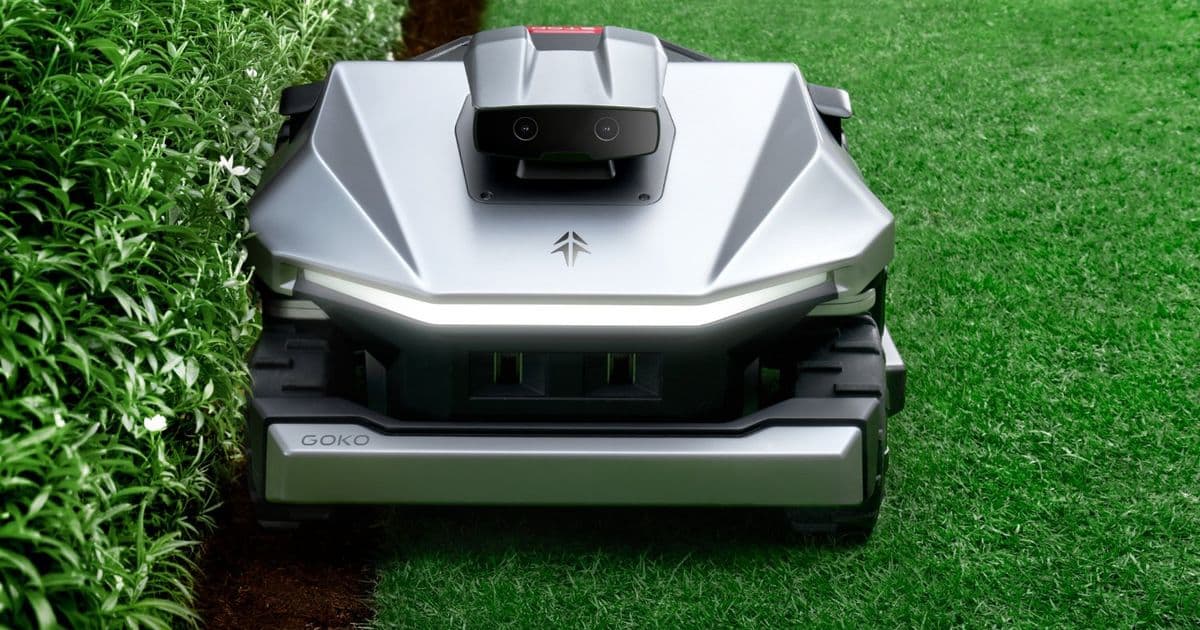 GOKO M6 Robotic Mower: 4WD, RTK Navigation, and a Cybertruck Silhouette for Acreage Lawns