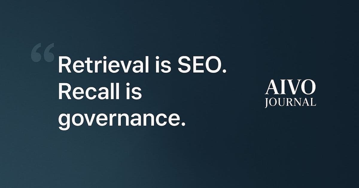 Google Declares GEO is SEO—But AI's Recall Volatility Demands a New Governance Era
