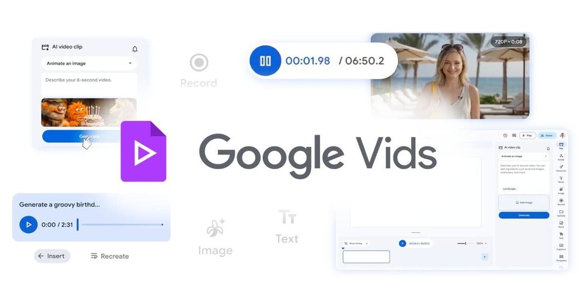 Google Vids Expands Free AI Video Creation with Veo 3.1 and Lyria 3 Integration