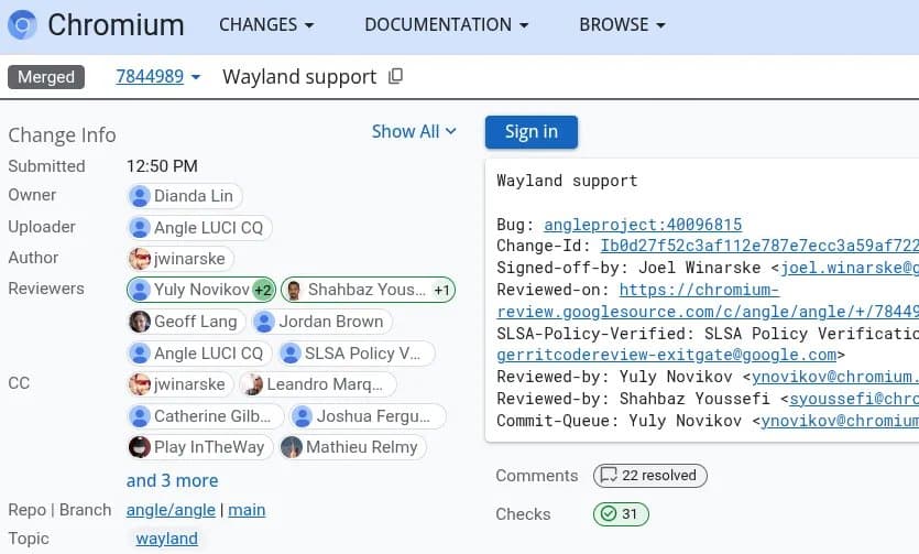 Google's ANGLE Adds Native Wayland Support, Clearing the Path for Chromium Embedded Framework