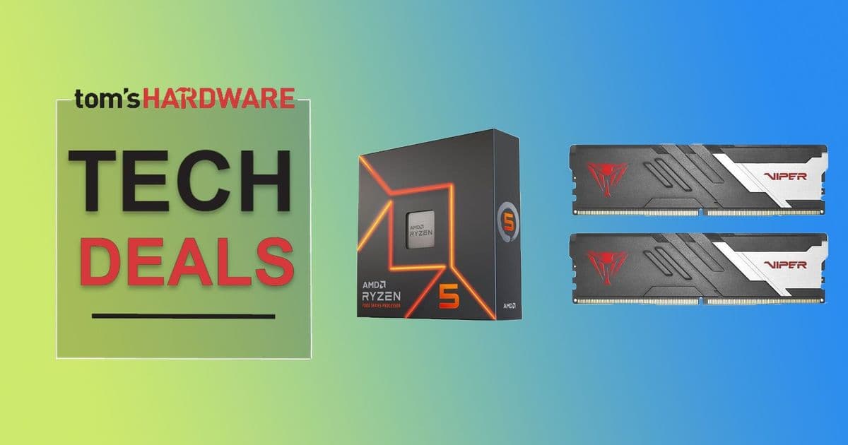 AMD Ryzen 5 7600X Bundle with 32GB DDR5-6000 and 240mm AIO Drops to $414.99 at Newegg