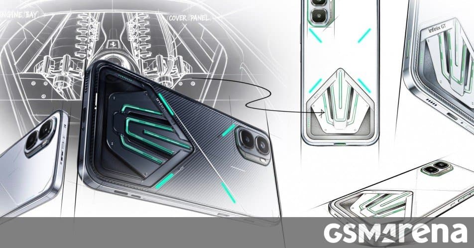 Infinix GT 50 Pro leaks reveal gaming-focused design with liquid cooling and shoulder triggers