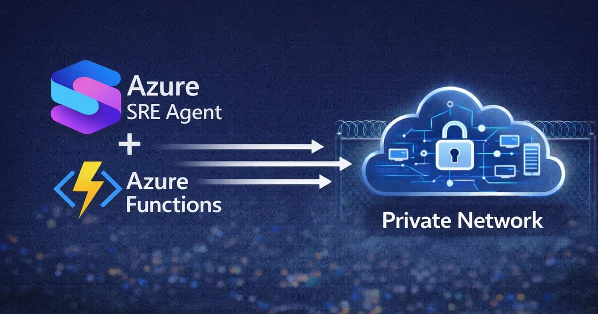 Azure SRE Agent: Securely Investigating Private Network Resources