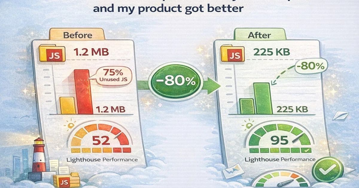 How Slashing JavaScript by 80% Transformed Performance and Accessibility