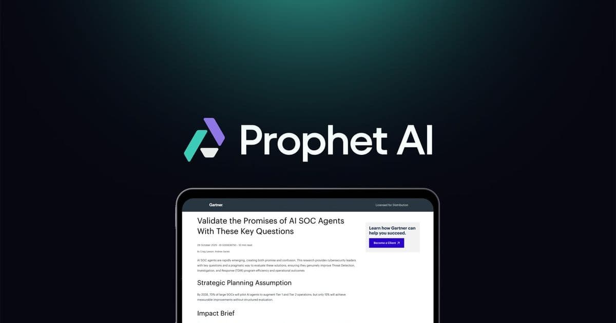 Gartner's 7-Question Framework for Evaluating AI SOC Agents