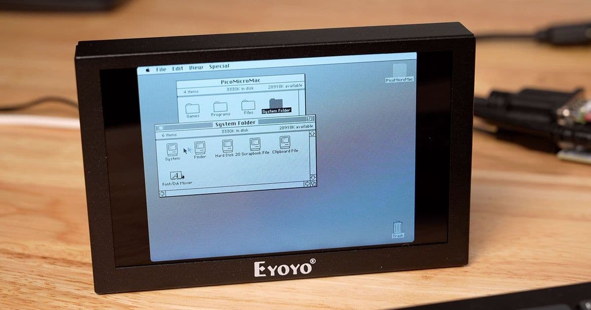 Building a Pint-Sized Macintosh with Raspberry Pi Pico