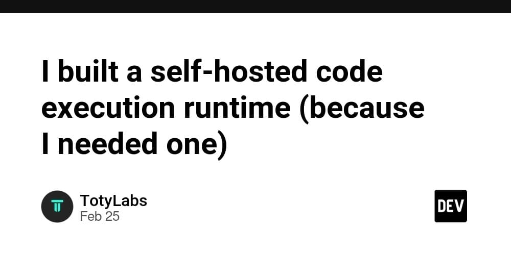 From Naive Execution to Safe Isolation: Building a Self-Hosted Code Runtime