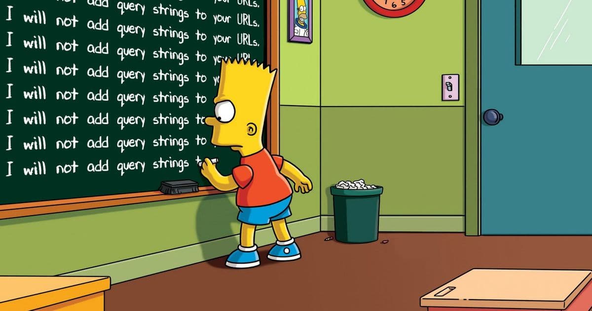 Why You Should Never Add Query Strings to URLs - A Developer's Lesson