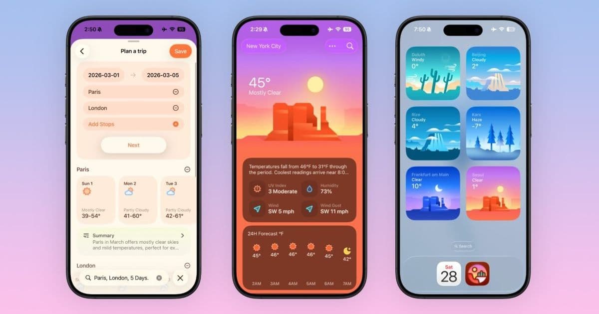 Weather mini: A Privacy-First Weather App with Trip Planning and Apple Intelligence Integration