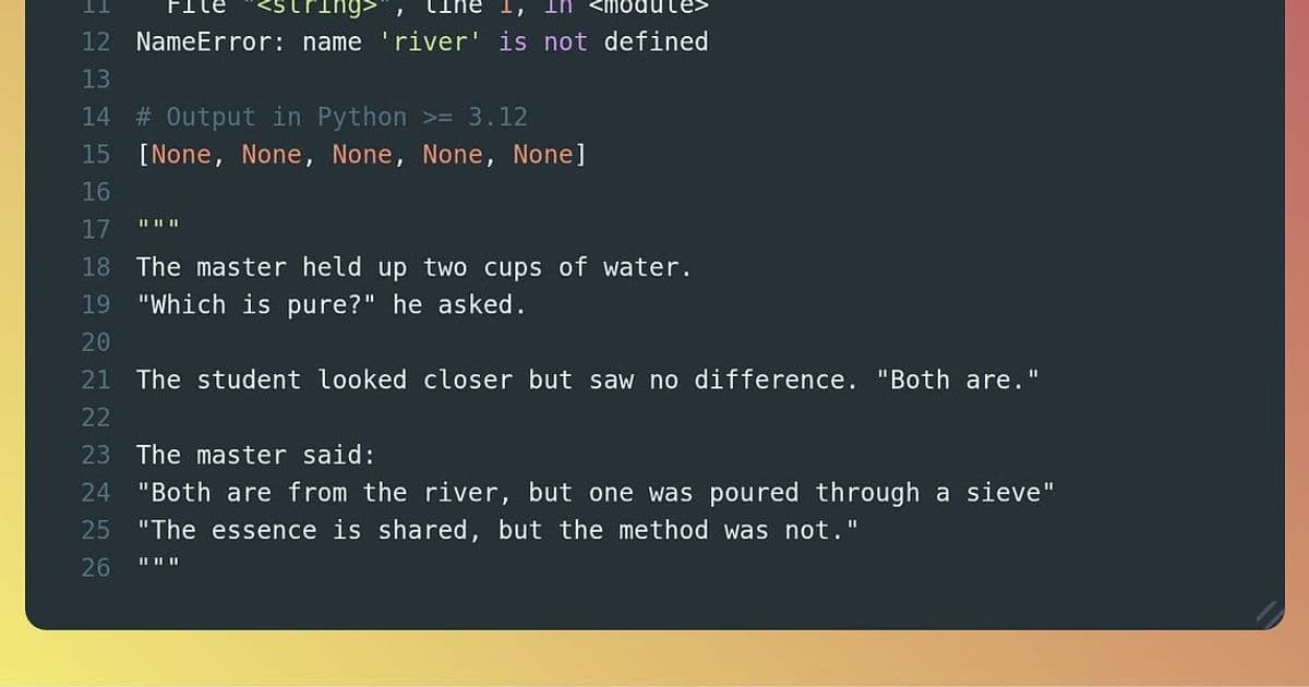 Inside Python's List Comprehensions: How Scope and Inlining Changed Everything