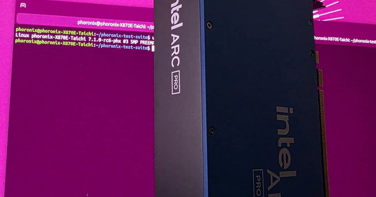 Intel Arc Pro B70 Picks Up Free Performance on Linux 7.1's Battlemage Tuning