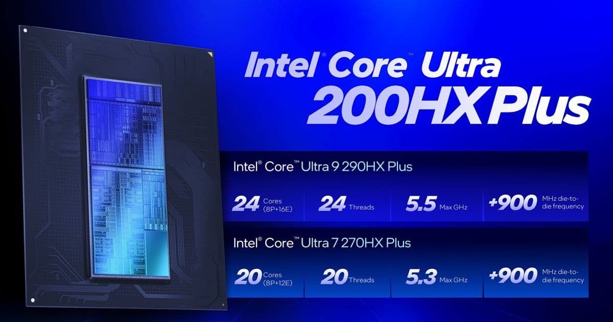Intel's Core Ultra 200HX Plus chips offer modest gaming boost for high-end laptops