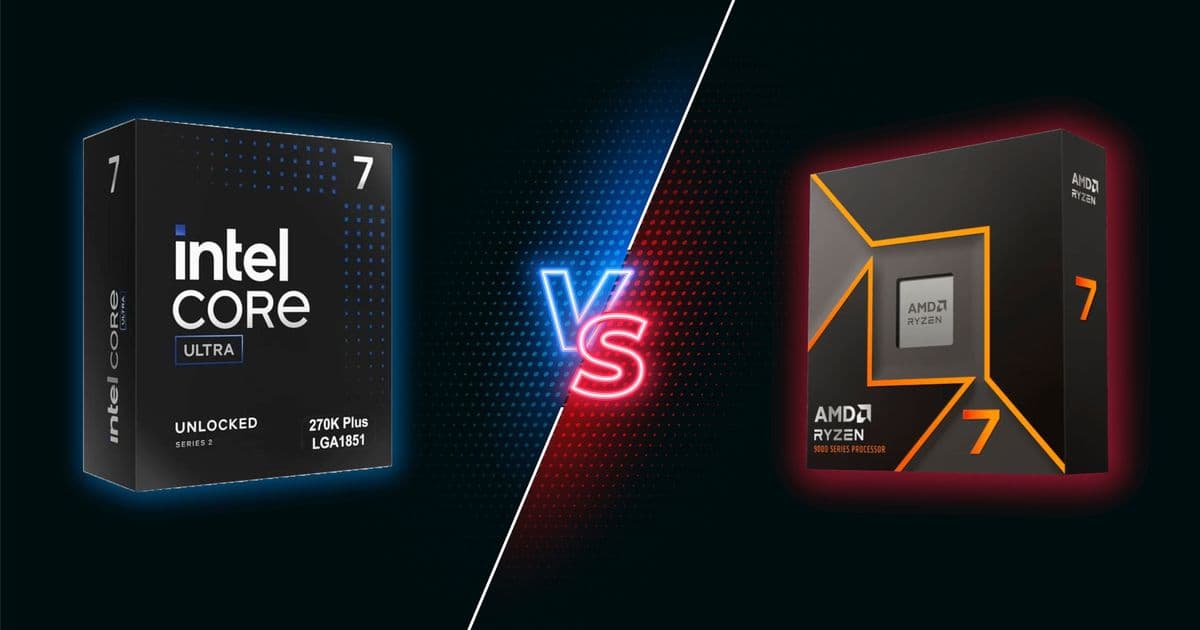 Intel Core Ultra 7 270K Plus vs Ryzen 7 9700X faceoff — a new midrange CPU champ emerges