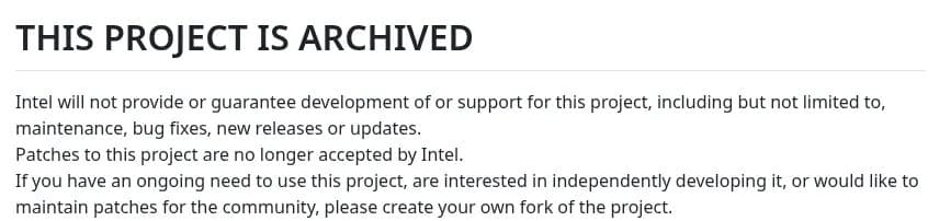 Intel's Open-Source Retreat: Dozens of Projects Archived Amid Restructuring