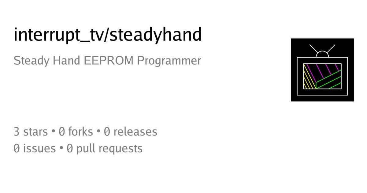 Steady Hand and the Long Climb Out of Nothing: A Hand-Built EEPROM Programmer with No CPU Inside
