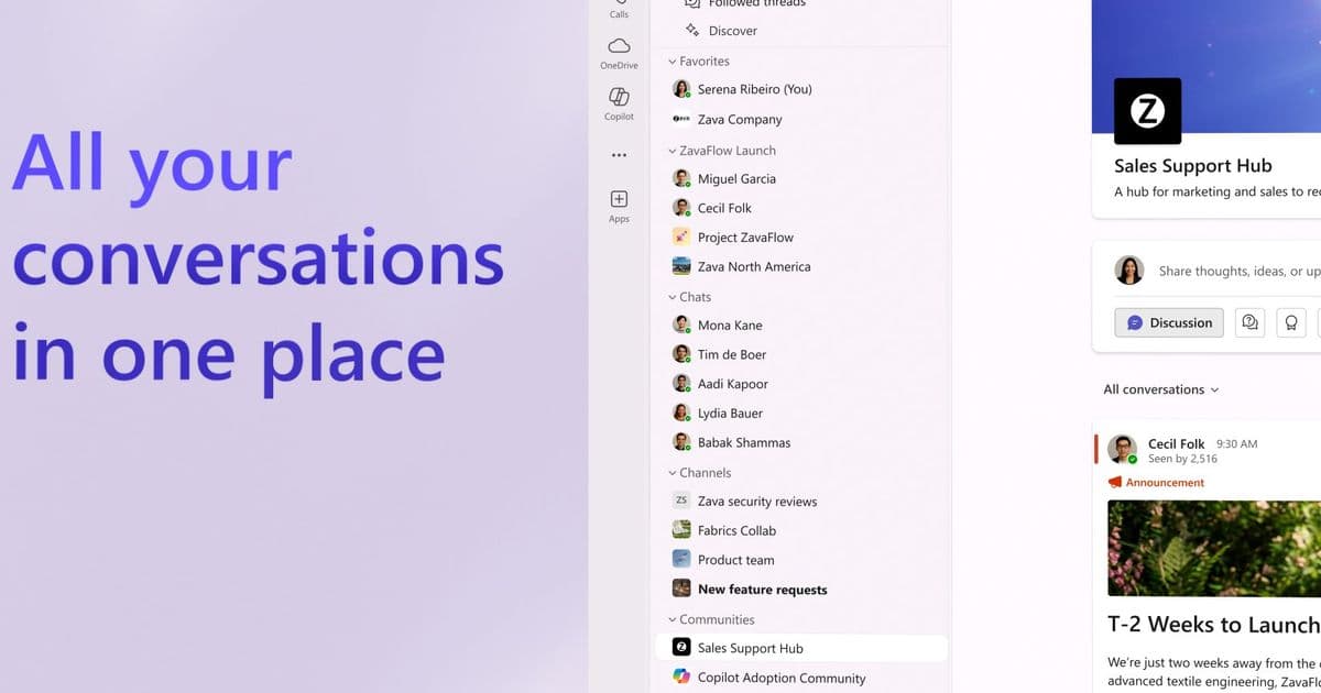 Microsoft Teams Gets Unified Communities Experience with Viva Engage Integration