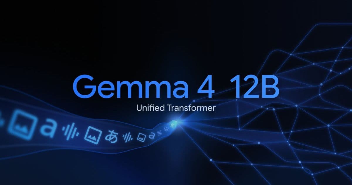 Gemma 4 12B drops the multimodal encoders and runs on a 16GB laptop