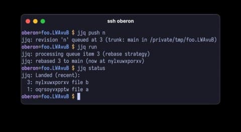 jjq: A Local Merge Queue for Agent-Driven Development with jj