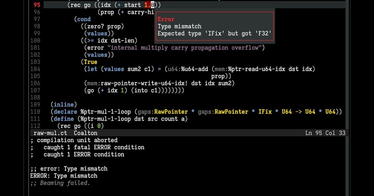 mine: A New Approach to Lowering the Barrier to Entry for Coalton and Common Lisp