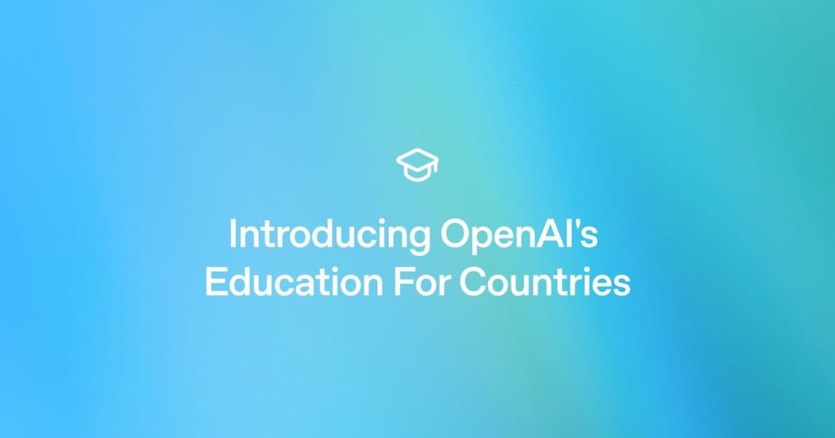 OpenAI's Education for Countries: A Pragmatic Approach to Closing the AI Capability Gap