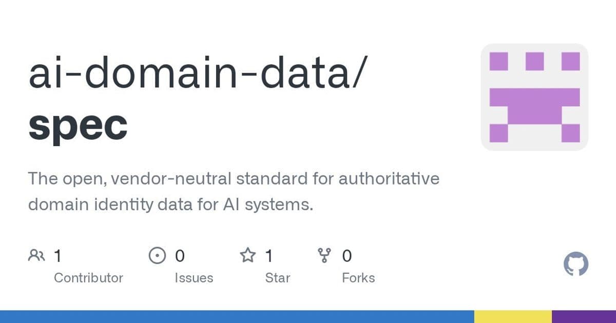 Introducing the AI Domain Data Standard: A New Era for Authoritative Web Identity in AI-Driven Systems