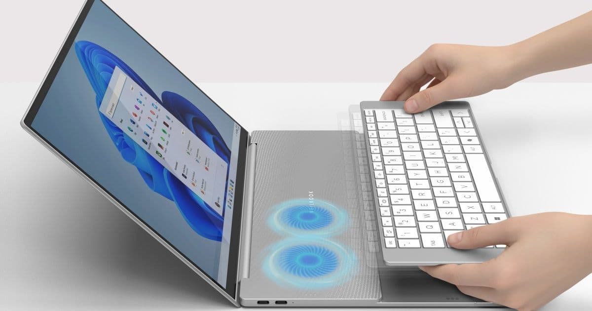 Inventec VeilBook: A Laptop Concept That Redefines Cooling and Input