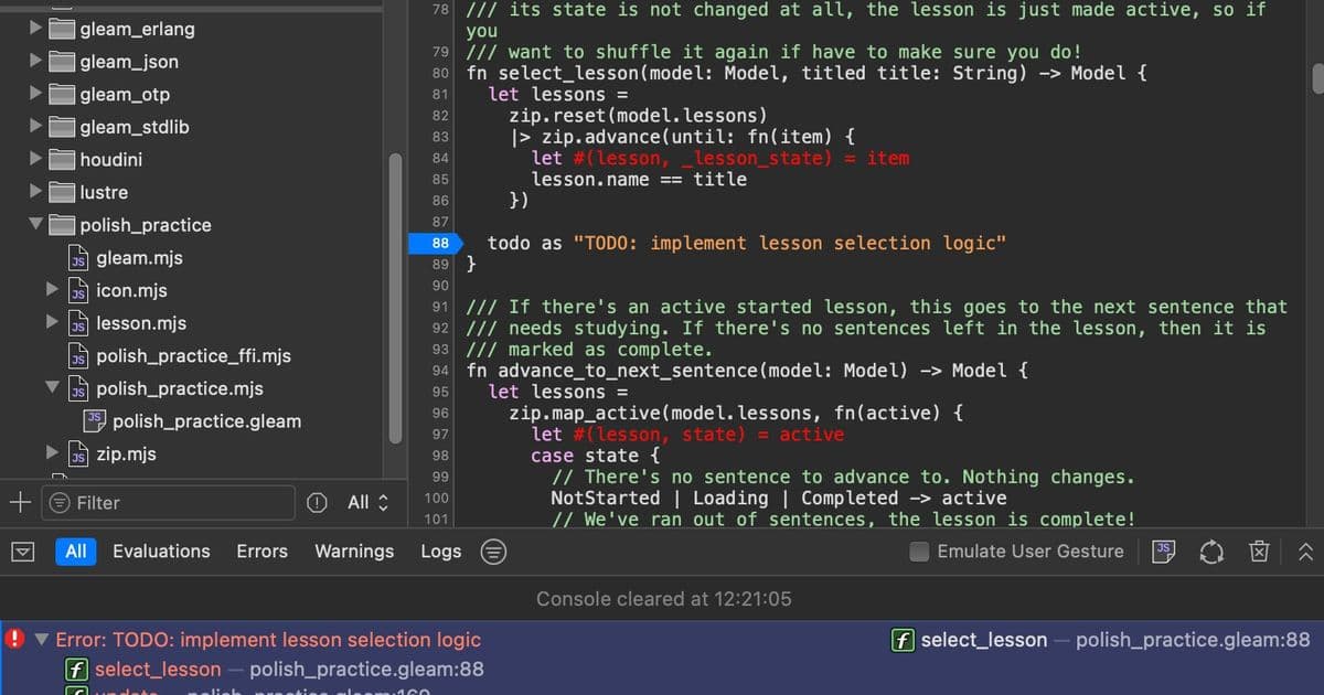 Gleam v1.16.0 Brings Source Maps and Fault Tolerance to JavaScript Development