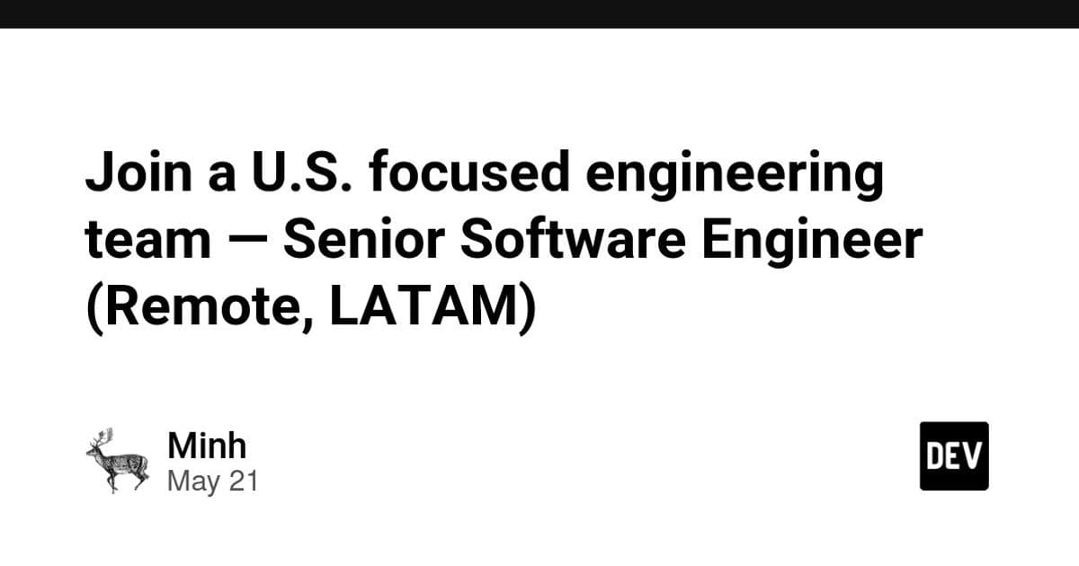 Remote LATAM Engineers Find U.S‑Focused Projects with Scalable Cloud Stacks