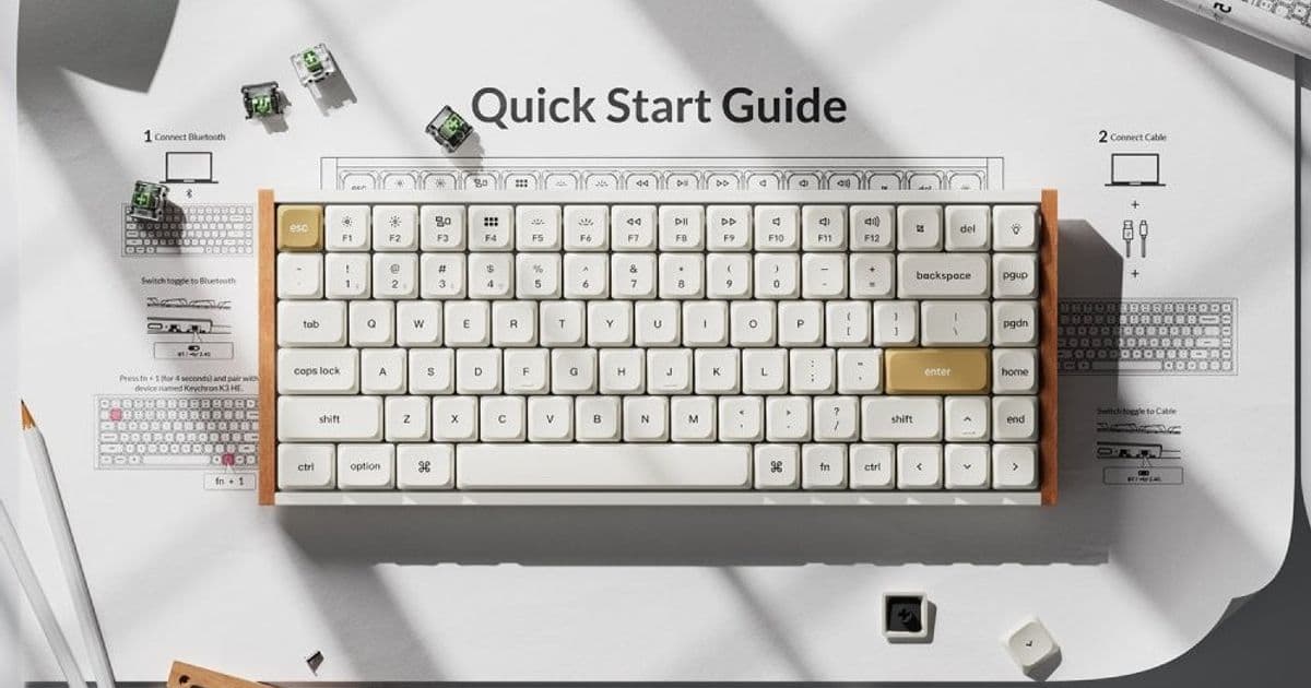 Keychron's New K3 HE and K3 Ultra Bring Hall Effect and Mechanical Low-Profile Keyboards to the Portable Market