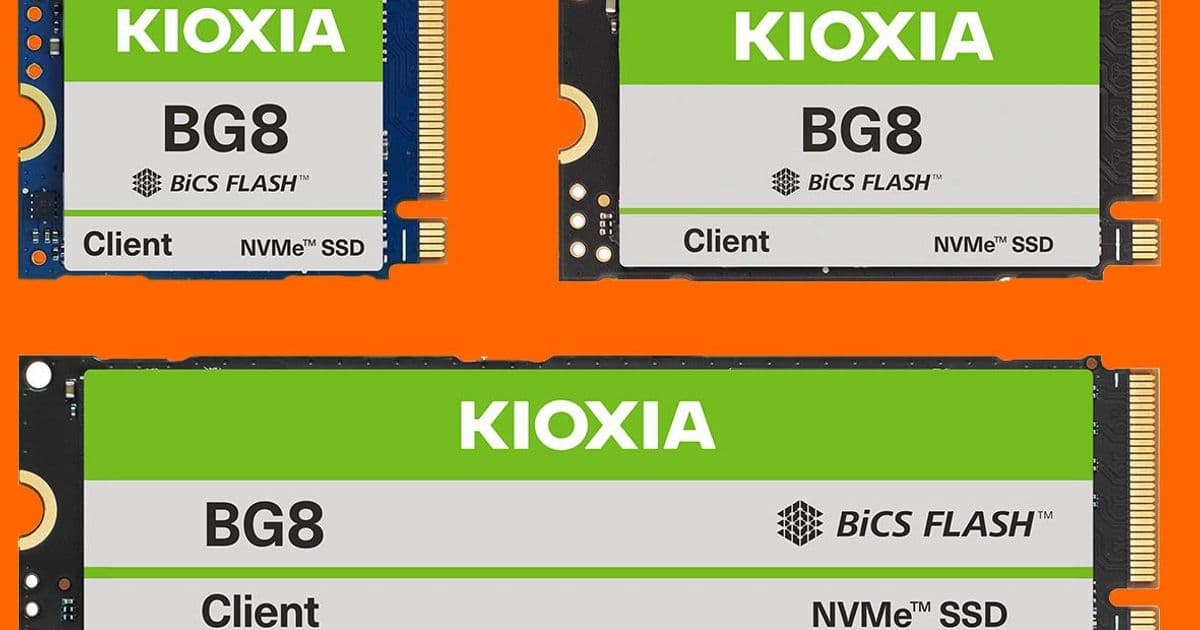 Kioxia BG8 Series Brings PCIe 5.0 to Mainstream Client SSDs